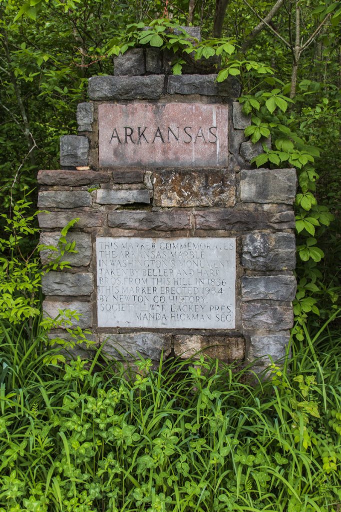 Marble Falls landmark sign.