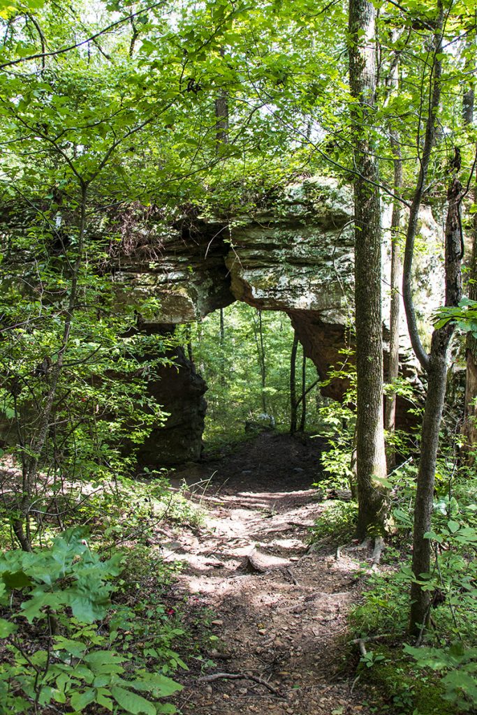 Arch at pedestal rocks