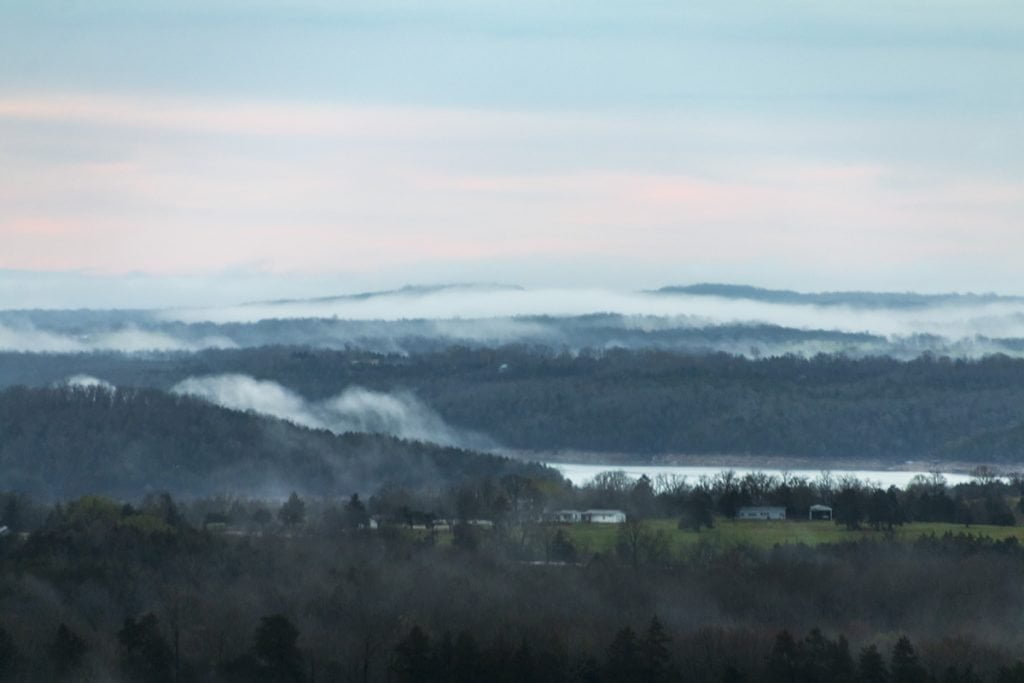 Fog on the lake