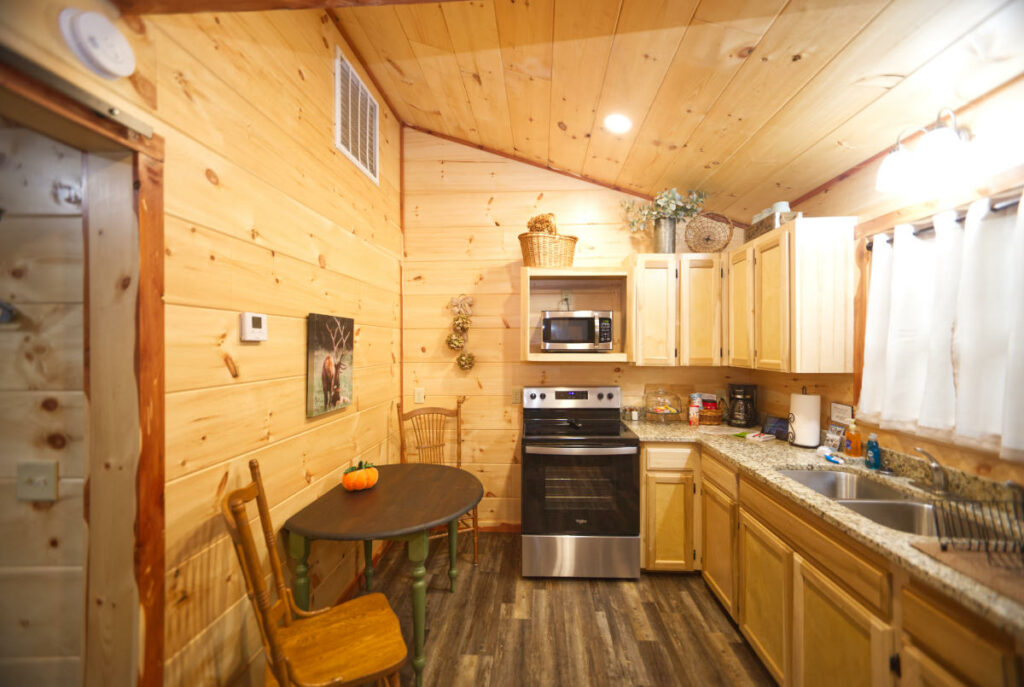 heavens door cabins kitchen