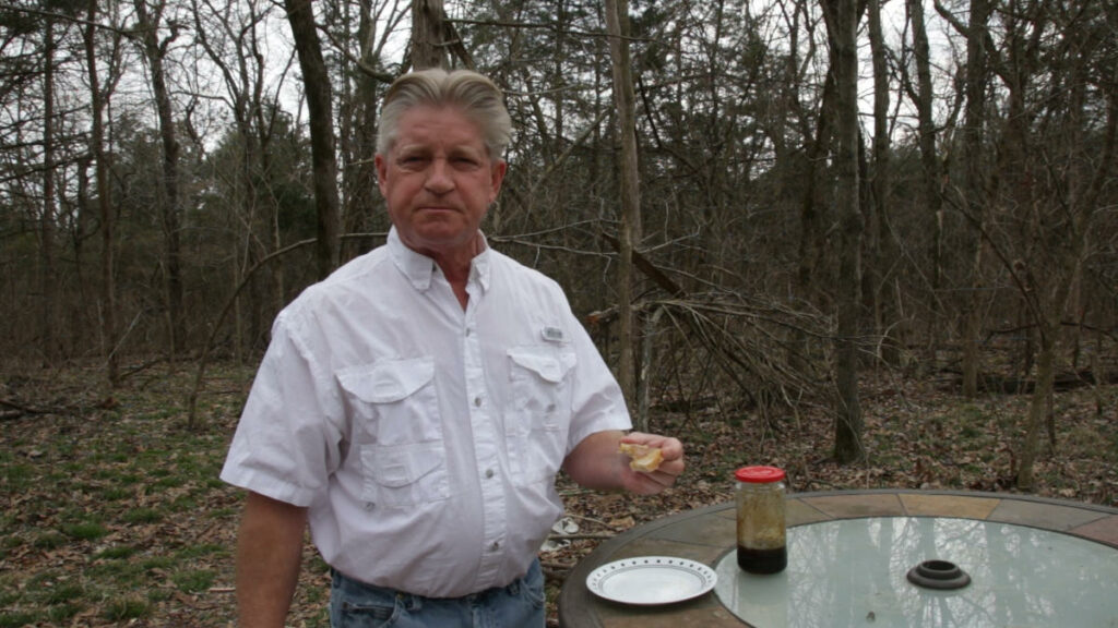 Eating Black Walnut Syrup