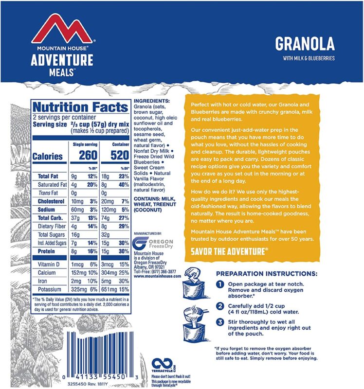Mountain House Granola Lost In The Ozarks