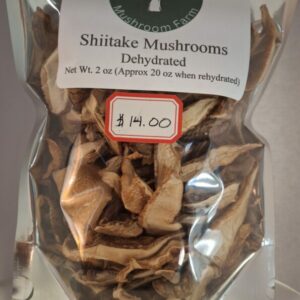 Shiitake mushrooms dehydrated