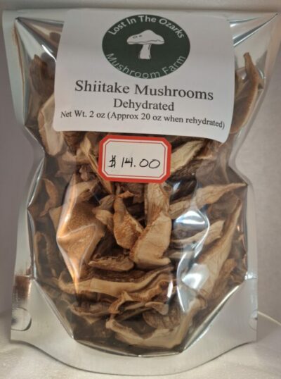 Shiitake mushrooms dehydrated