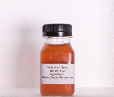 persimmon infused syrup