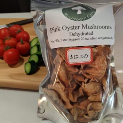 Pink Oyster Mushrooms Dehydrated