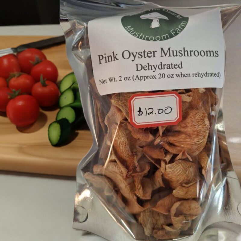 Pink Oyster Mushrooms Dehydrated