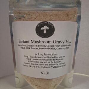 Instant mushroom gravy