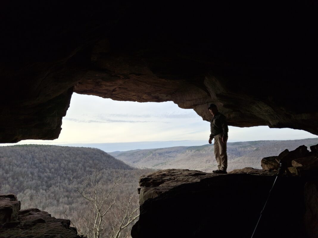 Gary inside Thunderbird Cave