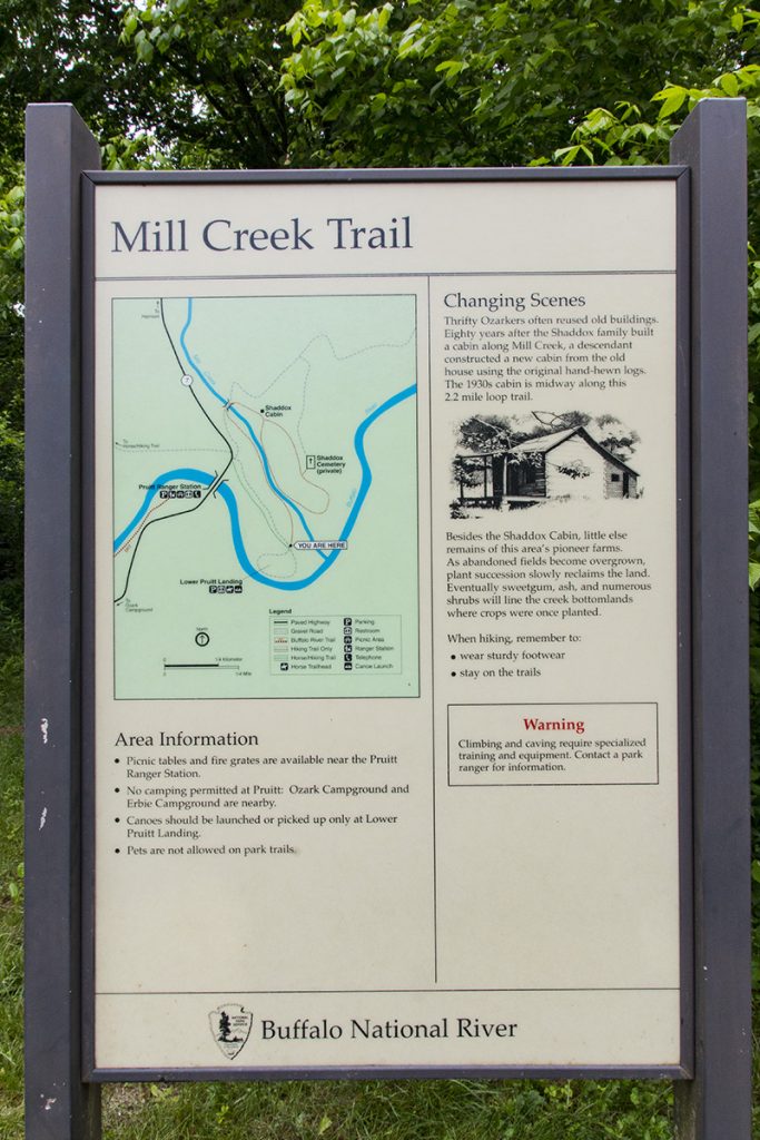 Mill Creek Trail Map Sign