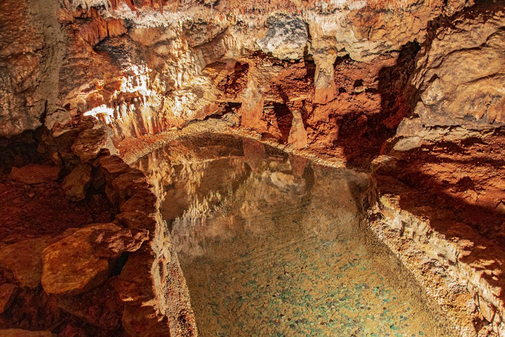 Water pool in Mystic Cavern