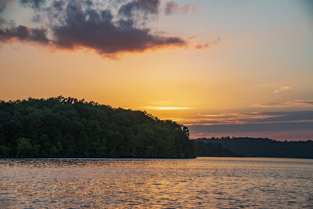 Sunset On Bull Shoals Lake