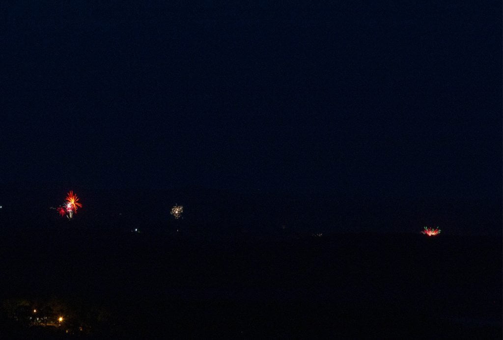 Fireworks on the horizon