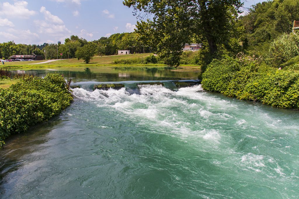 Second Outflow from Mammoth Spring