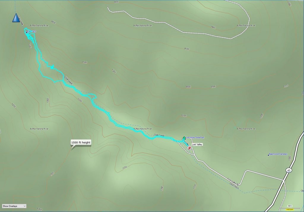 Lost valley trail GPS track