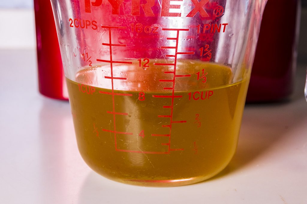 finished infused dandelion flower oil