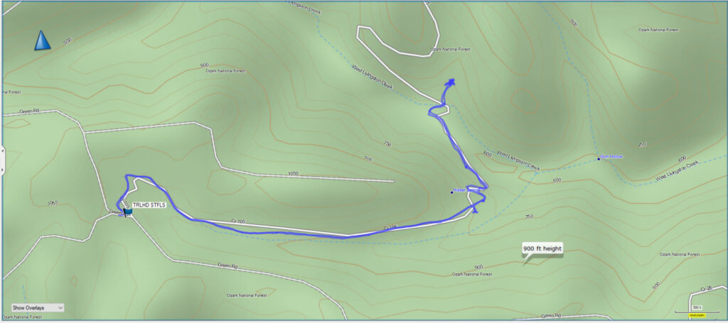 Steele Falls GPS Map