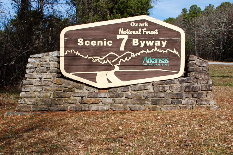 Fern Falls Scenic Byway sign