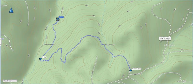 Punchbowl Falls Trail GPS file