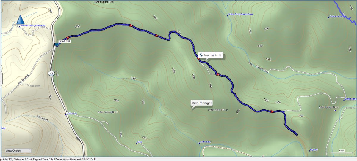 Big Bluff Goat Trail GPS file