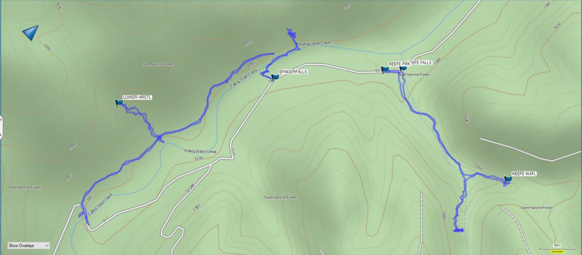 Lower Horsetail Falls Trail GPS file